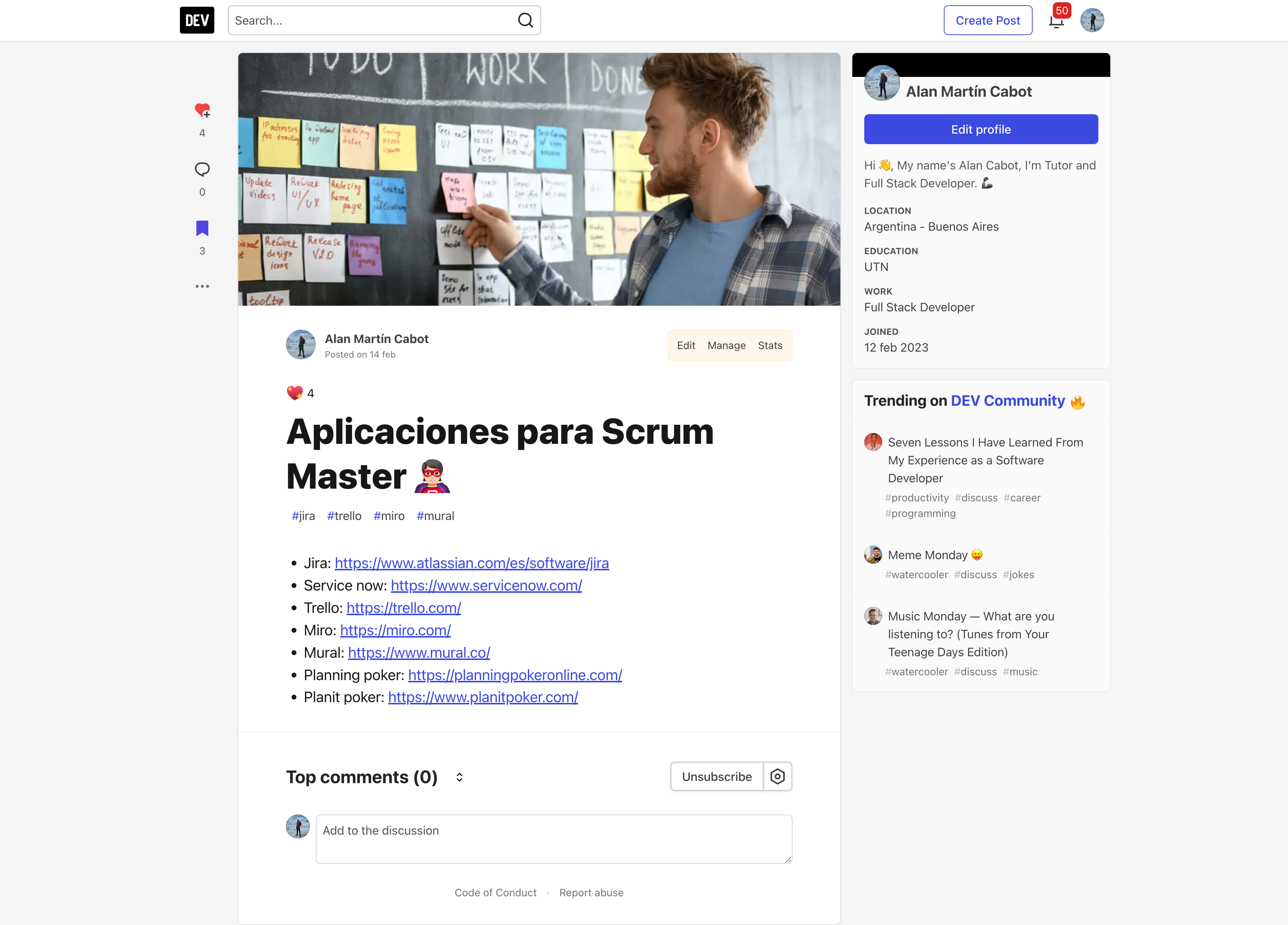 Applications for Scrum Master